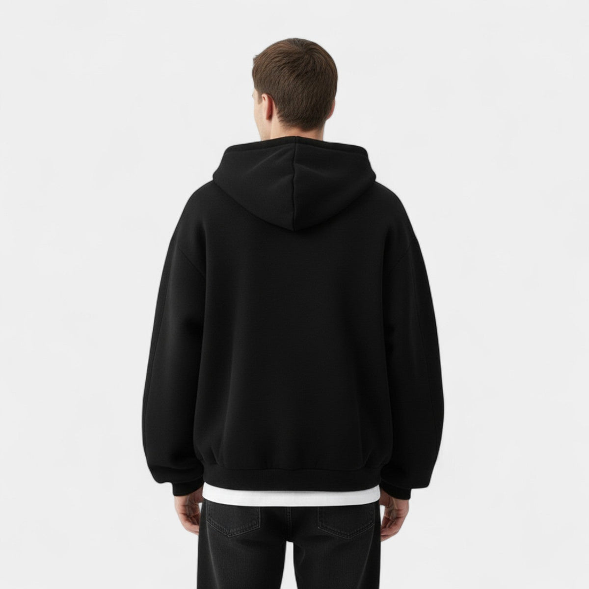 Men's Hoodie Cardigan – Double Zip Modern Fit