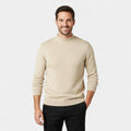 Men's Semi-High Round Collar Sweater – Minimalist and Luxurious Fit