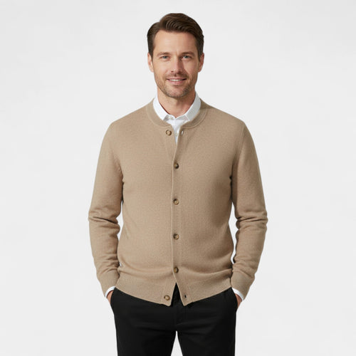 Men's 100% Cashmere Cardigan – Luxury Buttoned