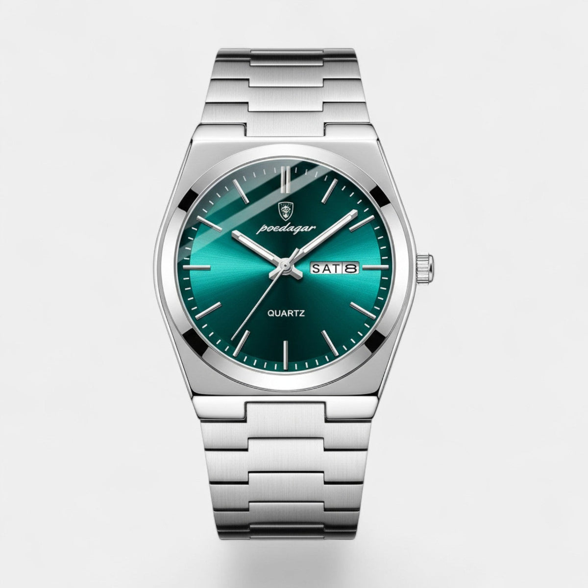 Men's Ultra Thin Stainless Steel Watch – Luminous and Waterproof 41 mm