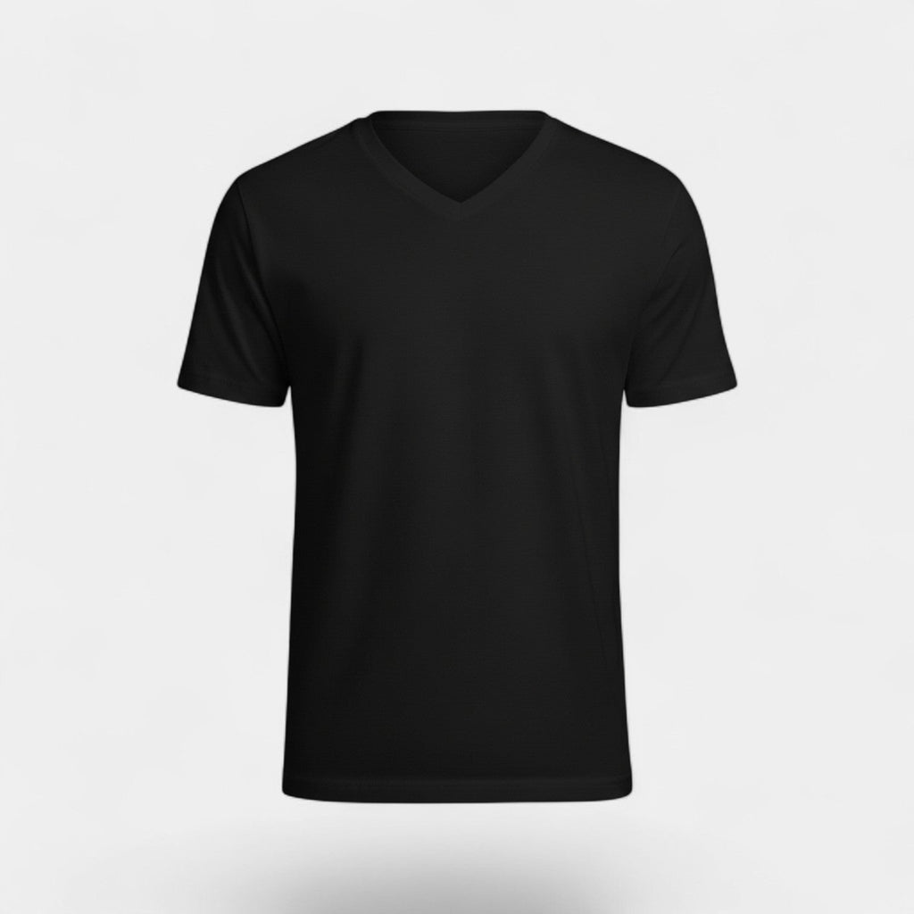 Men's V-neck cotton T-shirt 3-pack – comfortable slim fit
