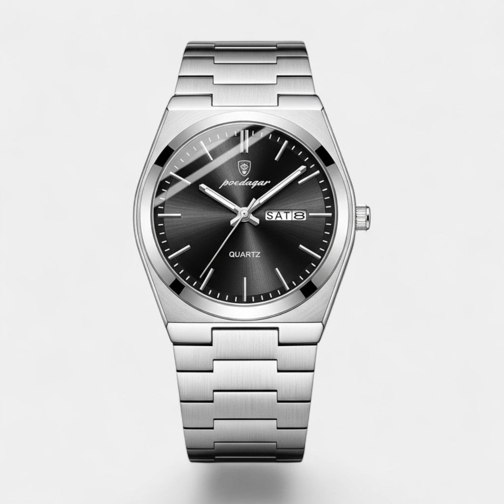 Men's Ultra Thin Stainless Steel Watch – Luminous and Waterproof 41 mm