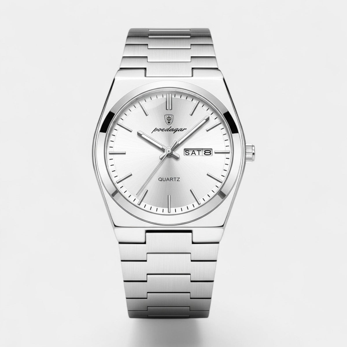 Men's Ultra Thin Stainless Steel Watch – Luminous and Waterproof 41 mm