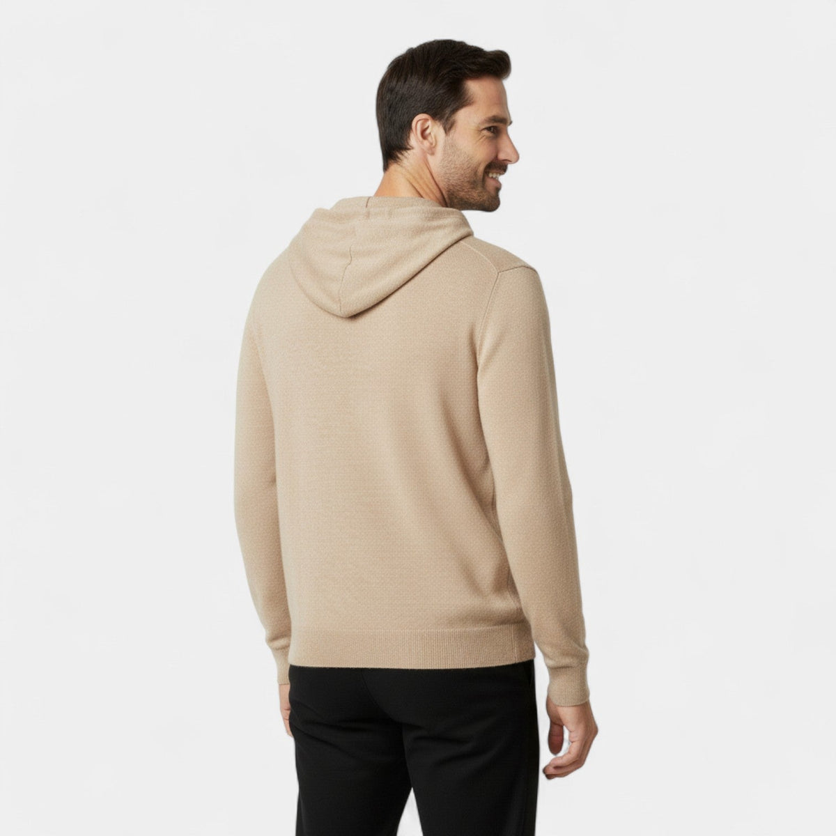 Men's 100% Merino Wool Hoodie – Loose Minimalist Fit