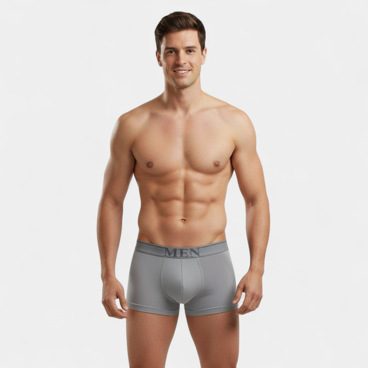 Men's seamless cotton boxers 3-pack – stretchy comfort