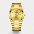 Men's Gold Stainless Steel Watch – Ultra Thin Luminous and Waterproof 41 mm