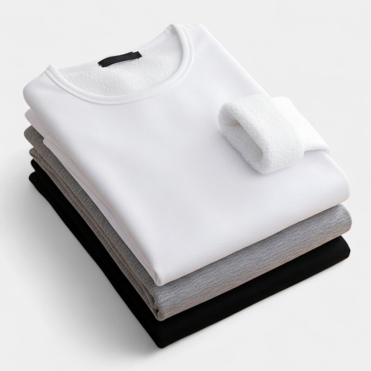 Men's Thermal Undershirt – Solid Round Neck Pack of 3