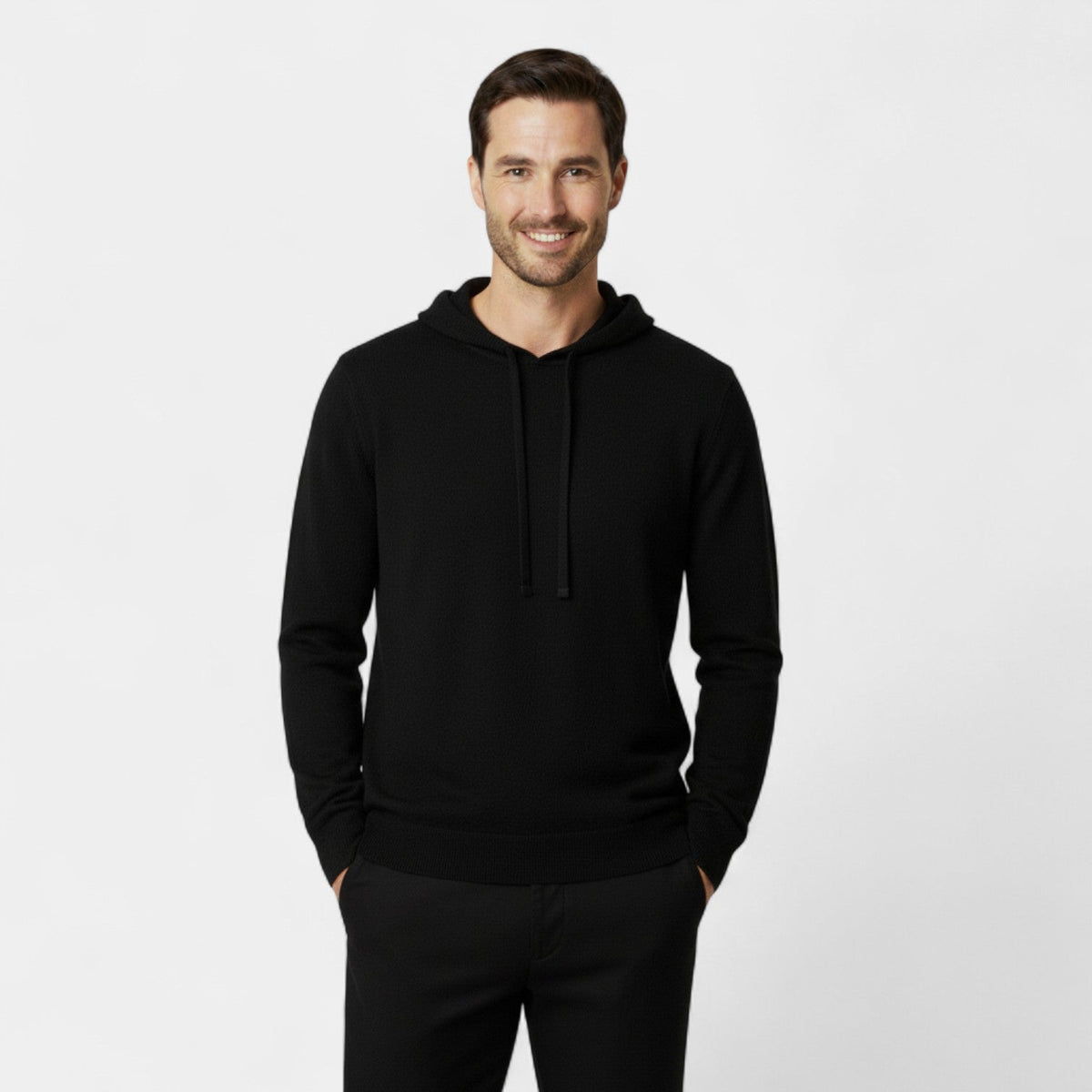 Men's 100% Merino Wool Hoodie – Loose Minimalist Fit