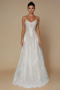 Women's Sequin Maxi Dress – Pleated A-Line Flowy Fabric Special Occasion