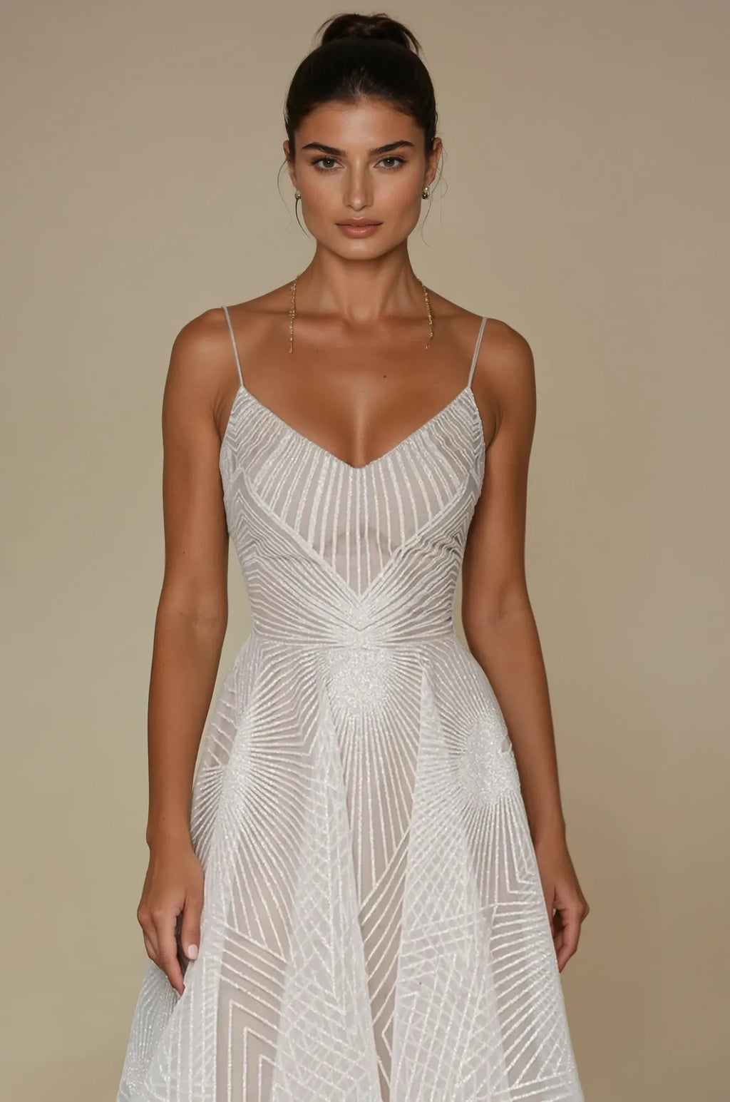 Women's Sequin Maxi Dress – Pleated A-Line Flowy Fabric Special Occasion