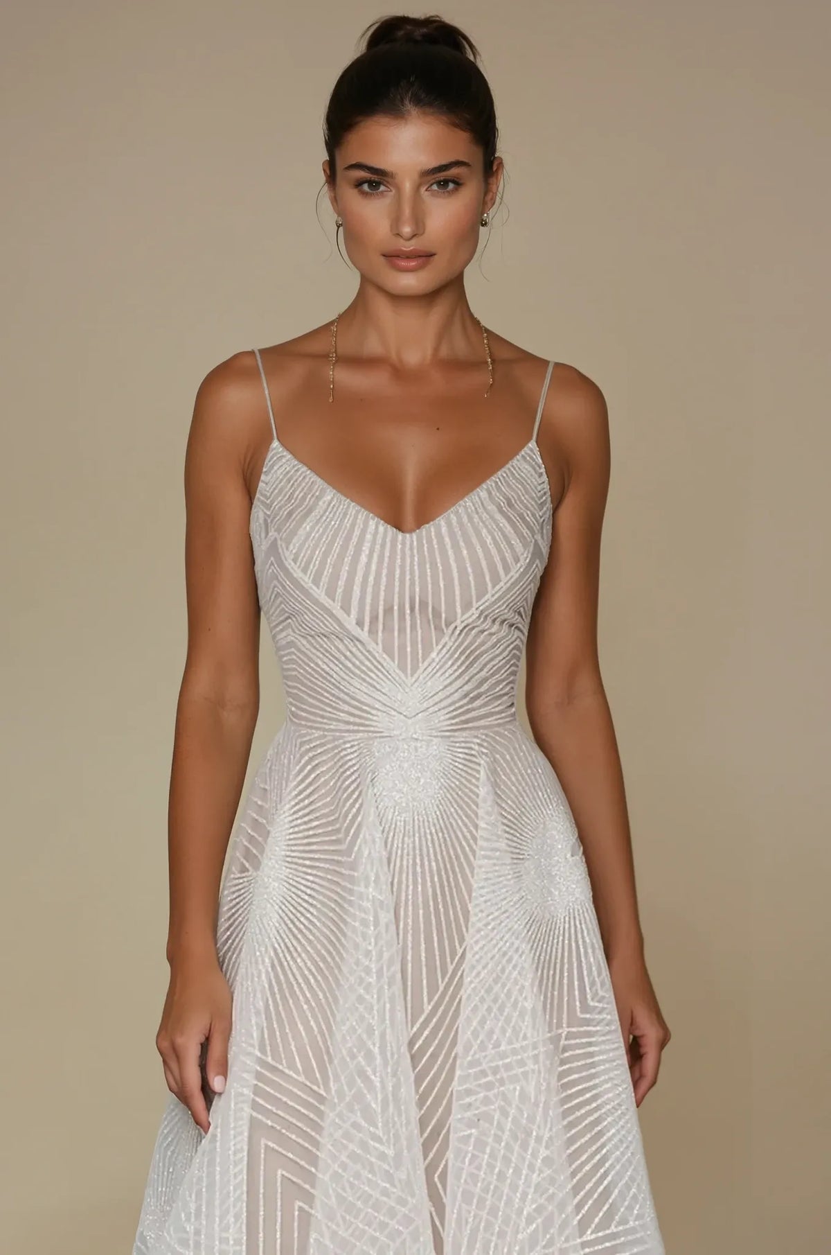 Women's Sequin Maxi Dress – Pleated A-Line Flowy Fabric Special Occasion