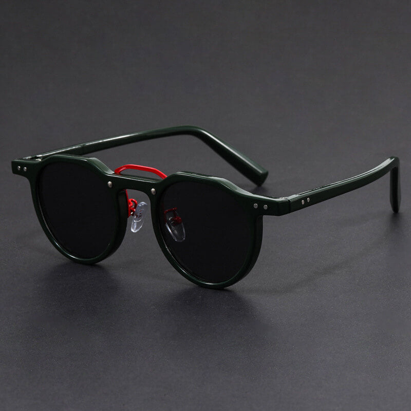 Men's Minimalist Round Sunglasses – Compact Frame Tinted Lenses