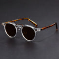 Men's Minimalist Round Sunglasses – Compact Frame Tinted Lenses