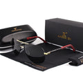 Men's Polarized Aviator Sunglasses – Lightweight Metal Frame