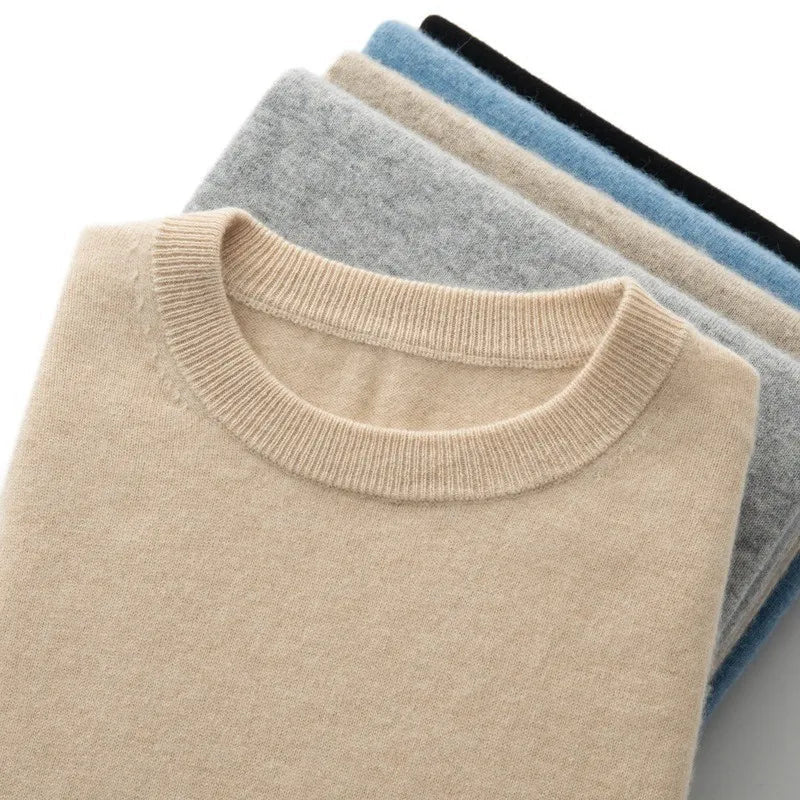 Men's Round Neck T-Shirt – Fine Knit Slim Fit