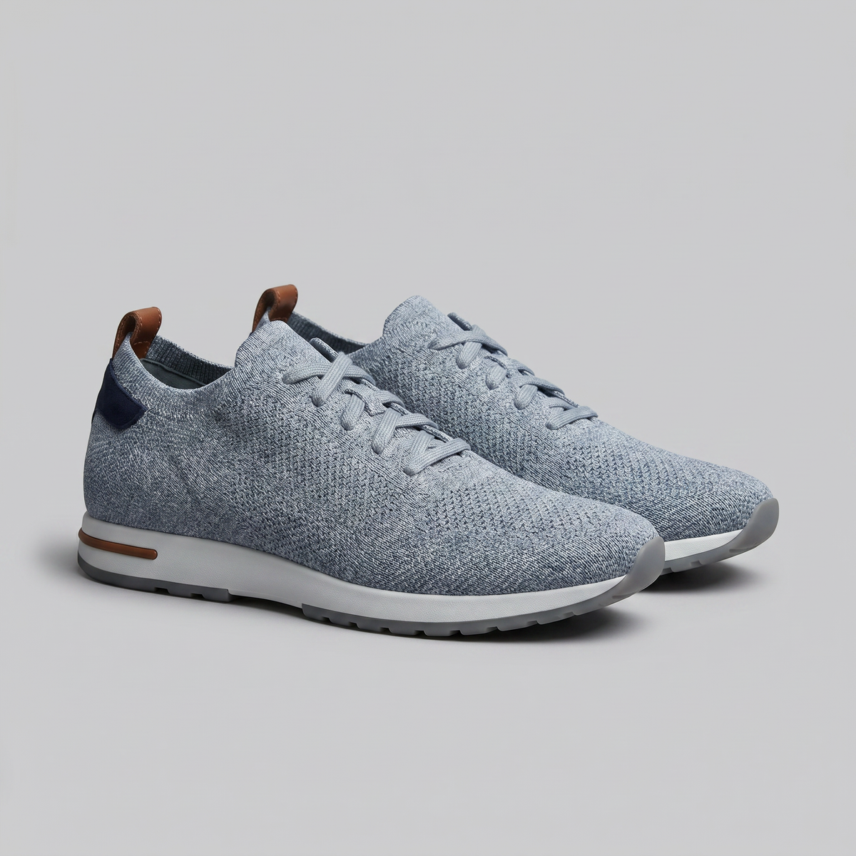 Men's Lace-Up Mesh Sneakers – Lightweight Tonal Design