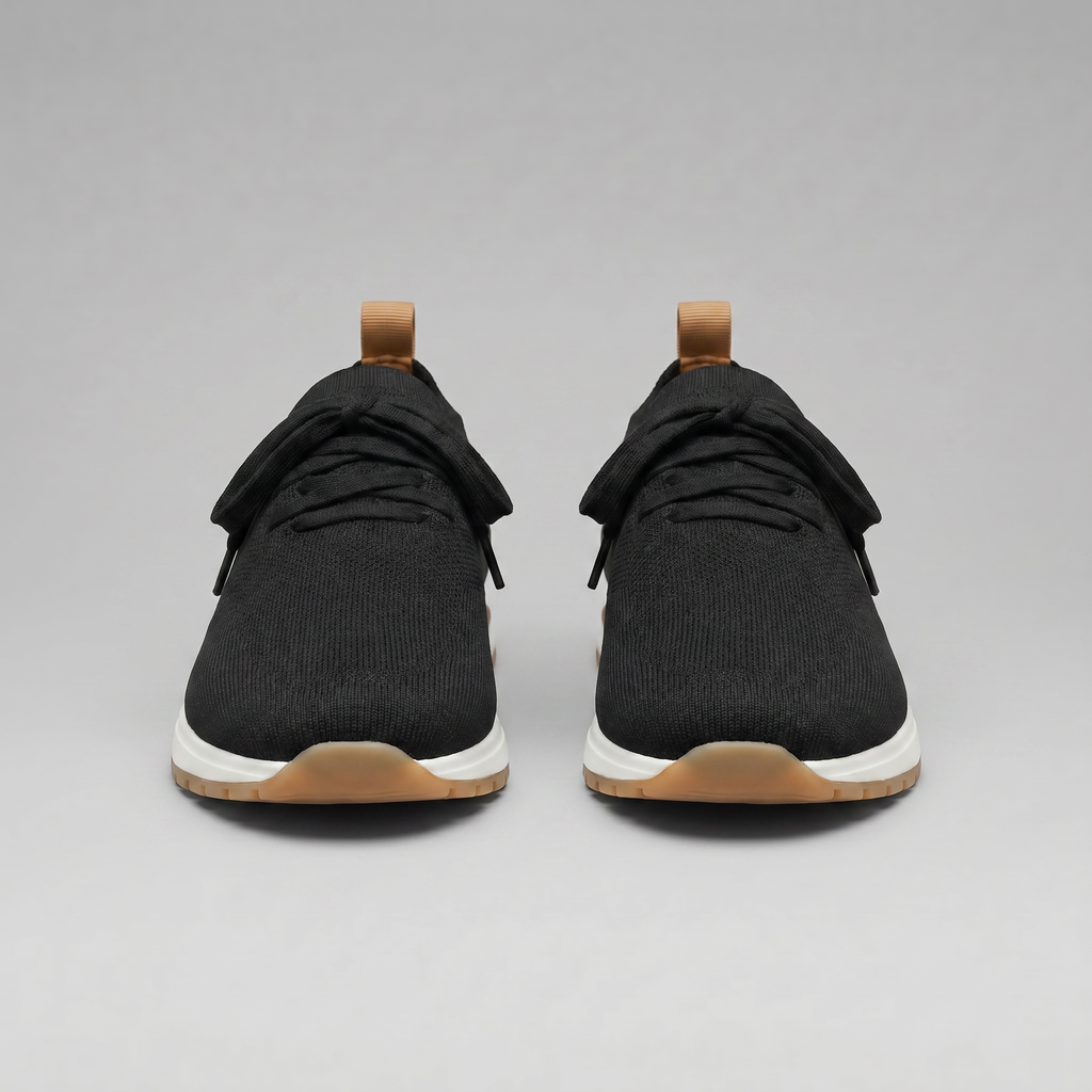 Men's Full-Grain Leather Sock Sneakers – Cashmere Lining