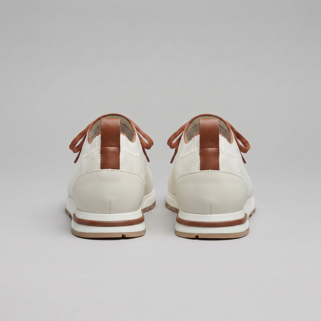 Men's Full-Grain Leather Sock Sneakers – Cashmere Lining