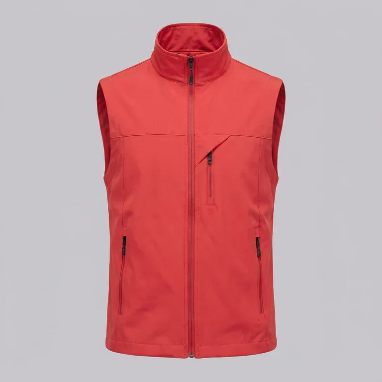Men's Lightweight Sleeveless Vest – Utility Style with Zippered Pockets