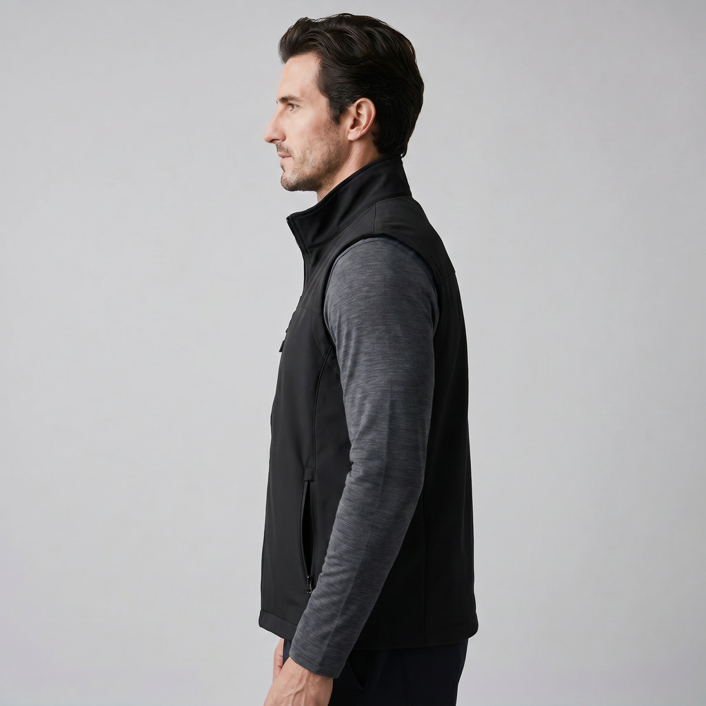 Men's Lightweight Sleeveless Vest – Utility Style with Zippered Pockets