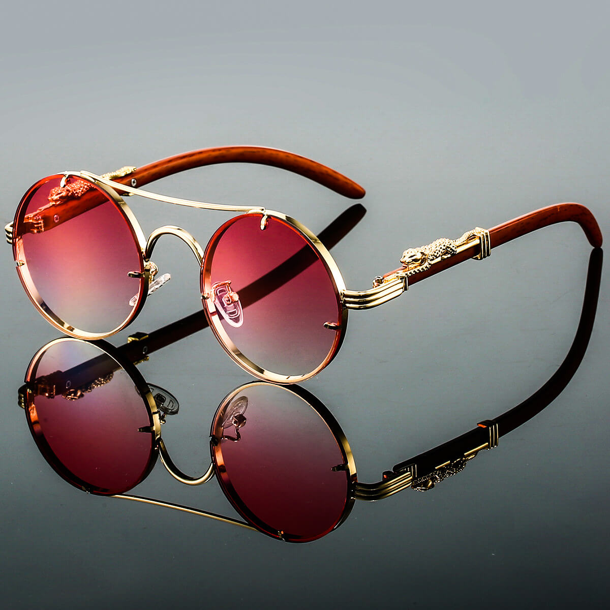 Unisex Retro Oversized Sunglasses - Acetate Frames UV400