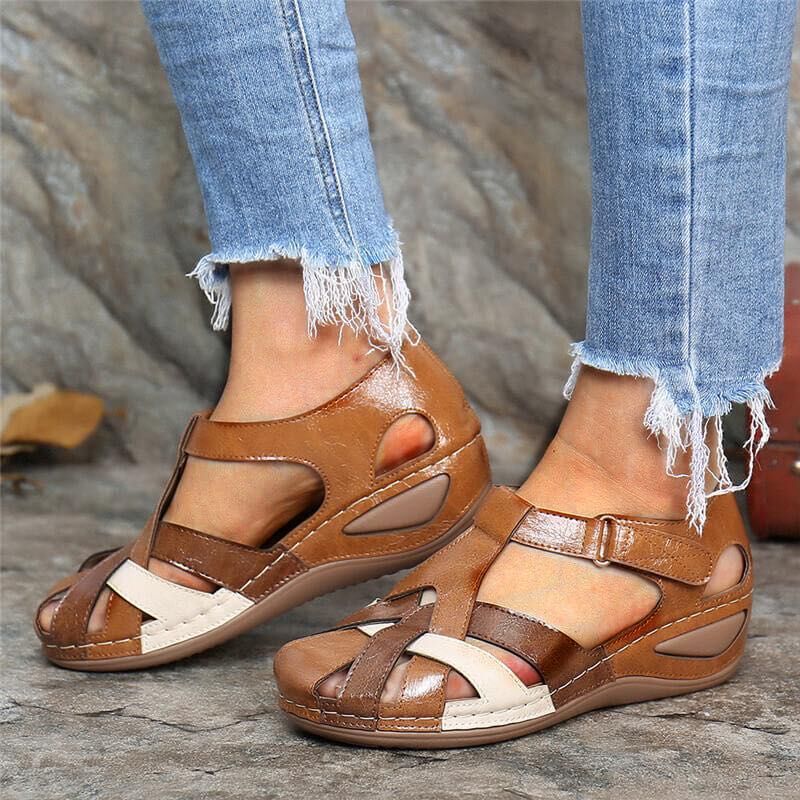 Vintage Women's Orthopedic Sandals – Lightweight Comfort Sole