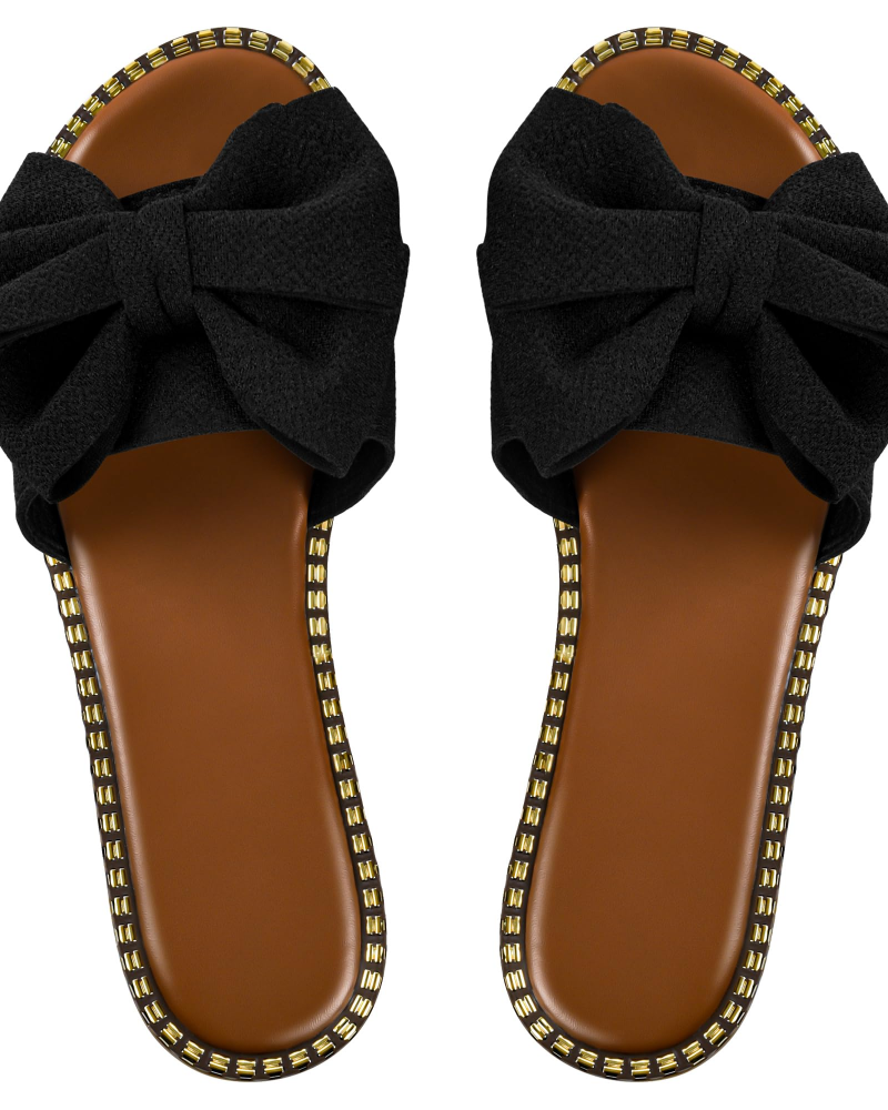 Women's Knot Mules – Elegant Slip-On Sandals