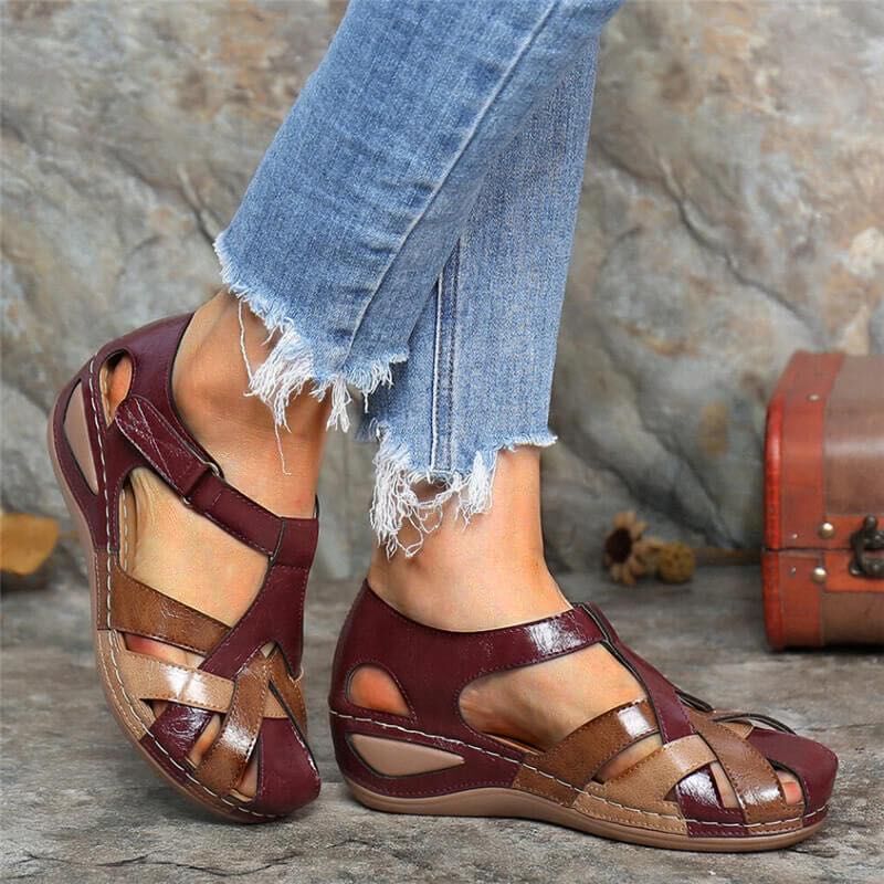 Vintage Women's Orthopedic Sandals – Lightweight Comfort Sole