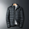 Men's Lightweight Down Jacket – Compact Quilted Travel Coat