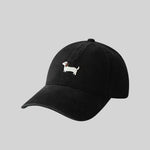 Women's Cotton Cap – Embroidered Dachshund Pattern
