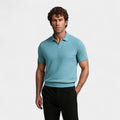 Cotton Polo Without Buttons - Riviera Elegance