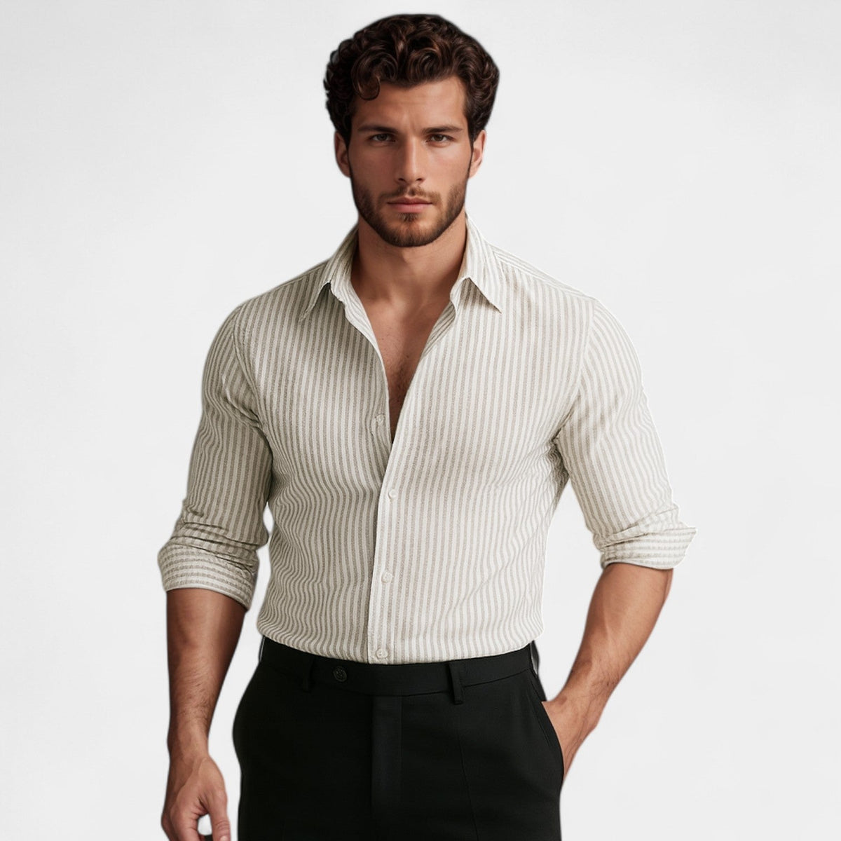 Striped Cotton Shirt - Riviera Fit