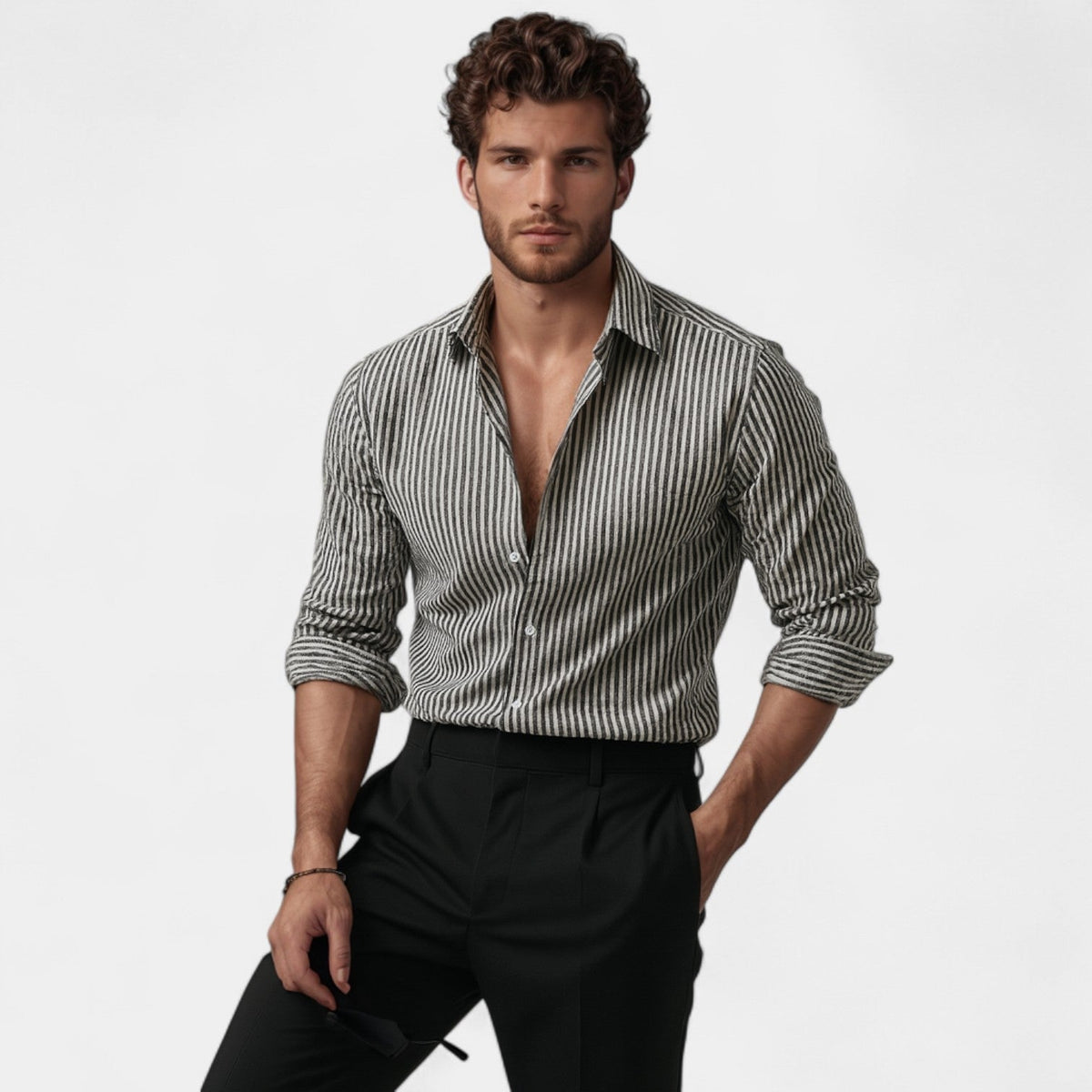 Striped Cotton Shirt - Riviera Fit