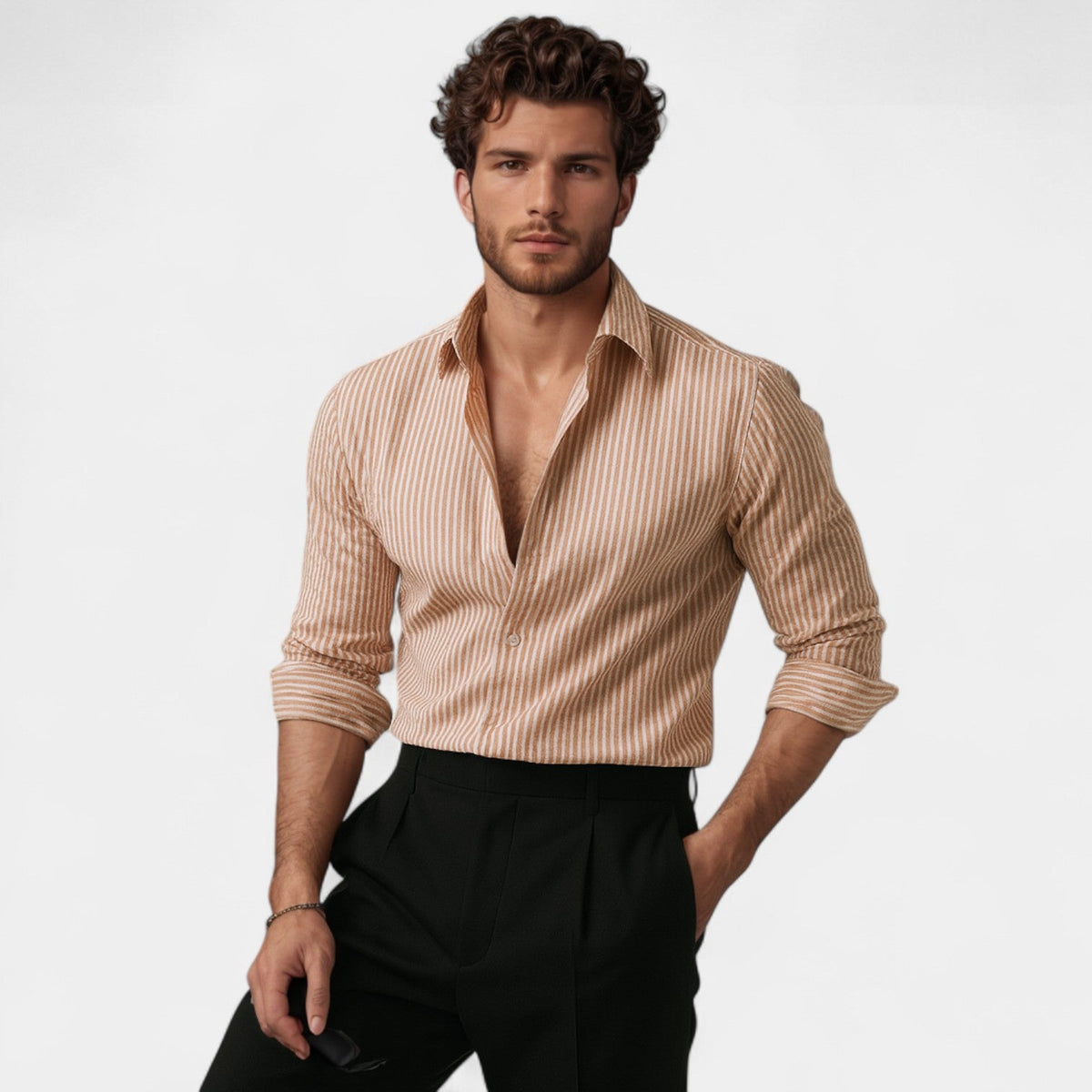 Striped Cotton Shirt - Riviera Fit