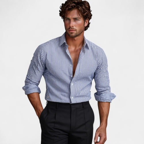 Striped Cotton Shirt - Riviera Fit