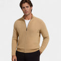 Men's Pure Cashmere Cardigan – Thick Knit, Casual Style