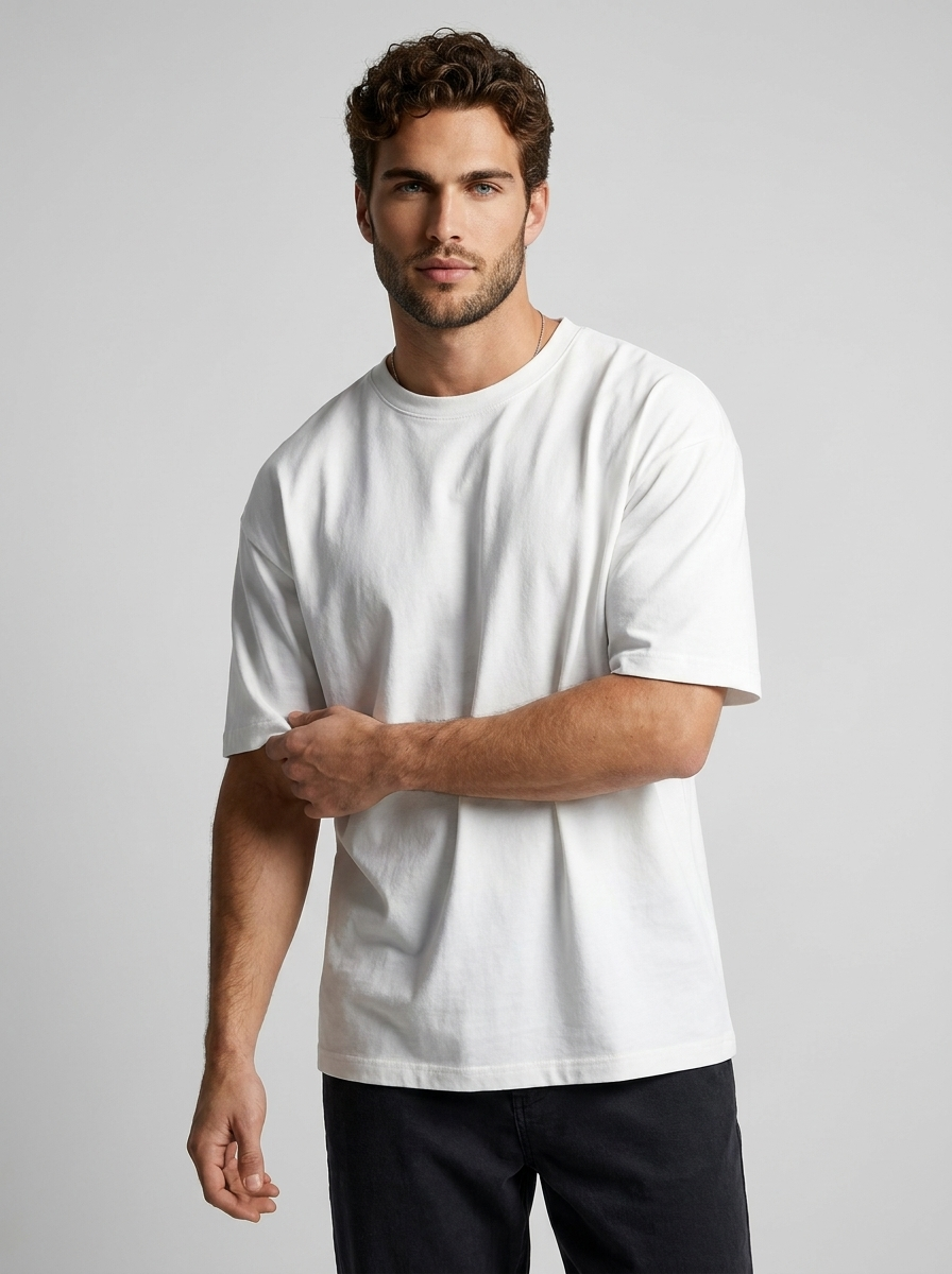 Unisex Oversized Cotton T-Shirt – Relaxed Fit