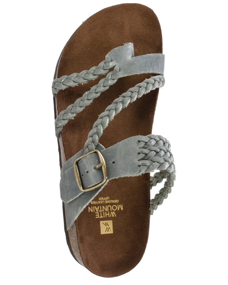 Women's Woven Thong Sandals – Adjustable Buckle & Molded Comfort Sole