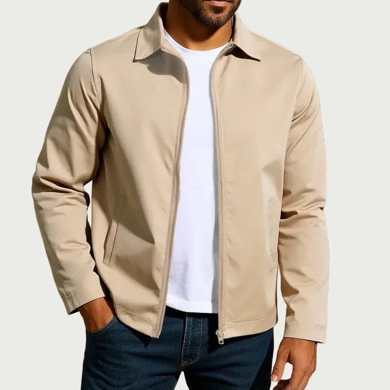 Men's Zip-Up Raglan Sleeve Cardigan Jacket – Relaxed Fit