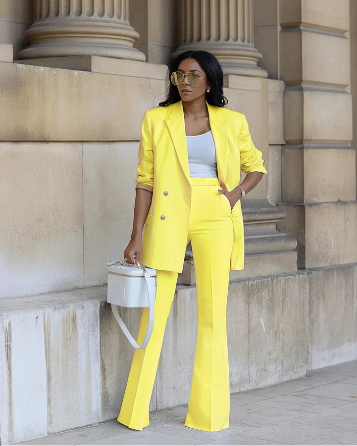 Women's Wide-Leg Pantsuit Set – Casual Chic Co-ord