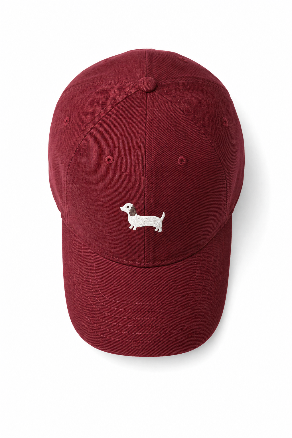 Women's Cotton Cap – Embroidered Dachshund Pattern