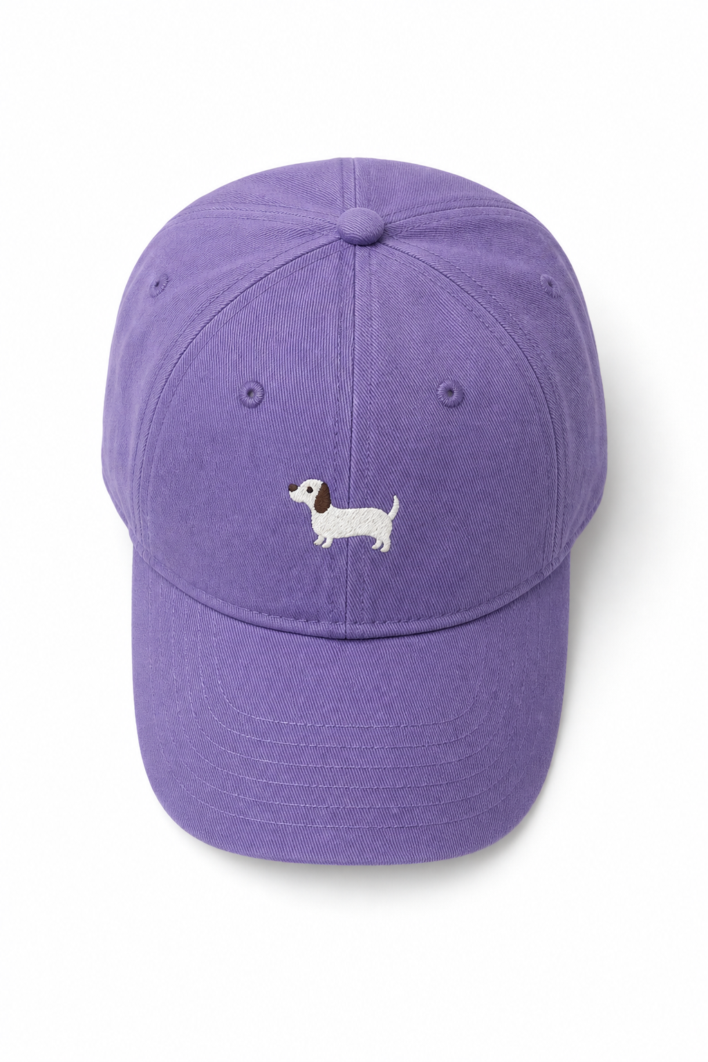 Women's Cotton Cap – Embroidered Dachshund Pattern