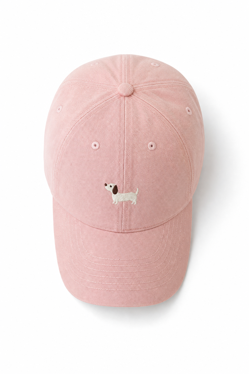 Women's Cotton Cap – Embroidered Dachshund Pattern
