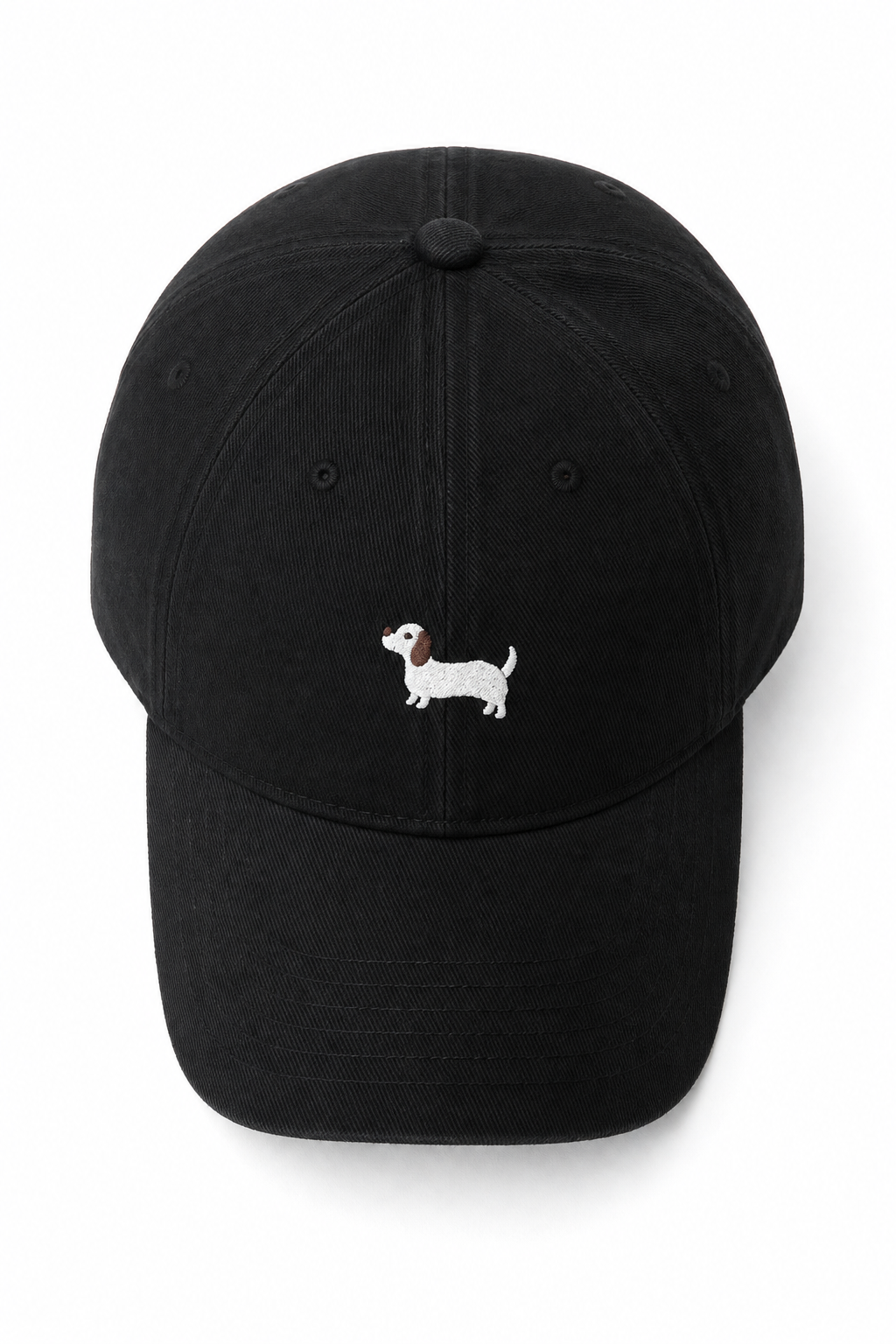 Women's Cotton Cap – Embroidered Dachshund Pattern