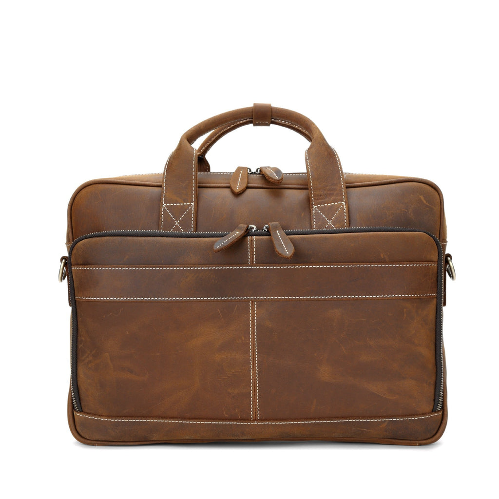 Men's Leather Shoulder Bag – Laptop Bag