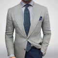 Men’s Slim Printed Jacket – Double-Buckle Detail