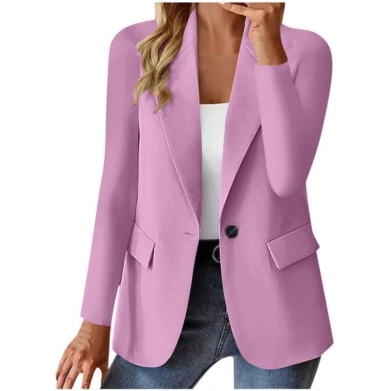 Women's Cardigan Jacket with Long Sleeves – Modern Fluid Cut