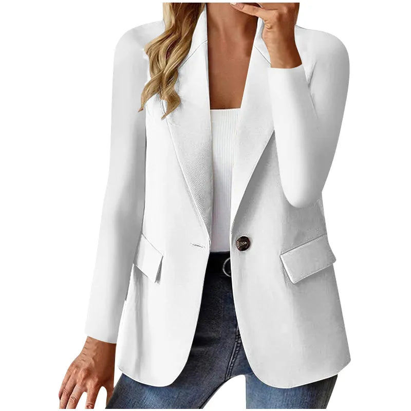 Women's Cardigan Jacket with Long Sleeves – Modern Fluid Cut