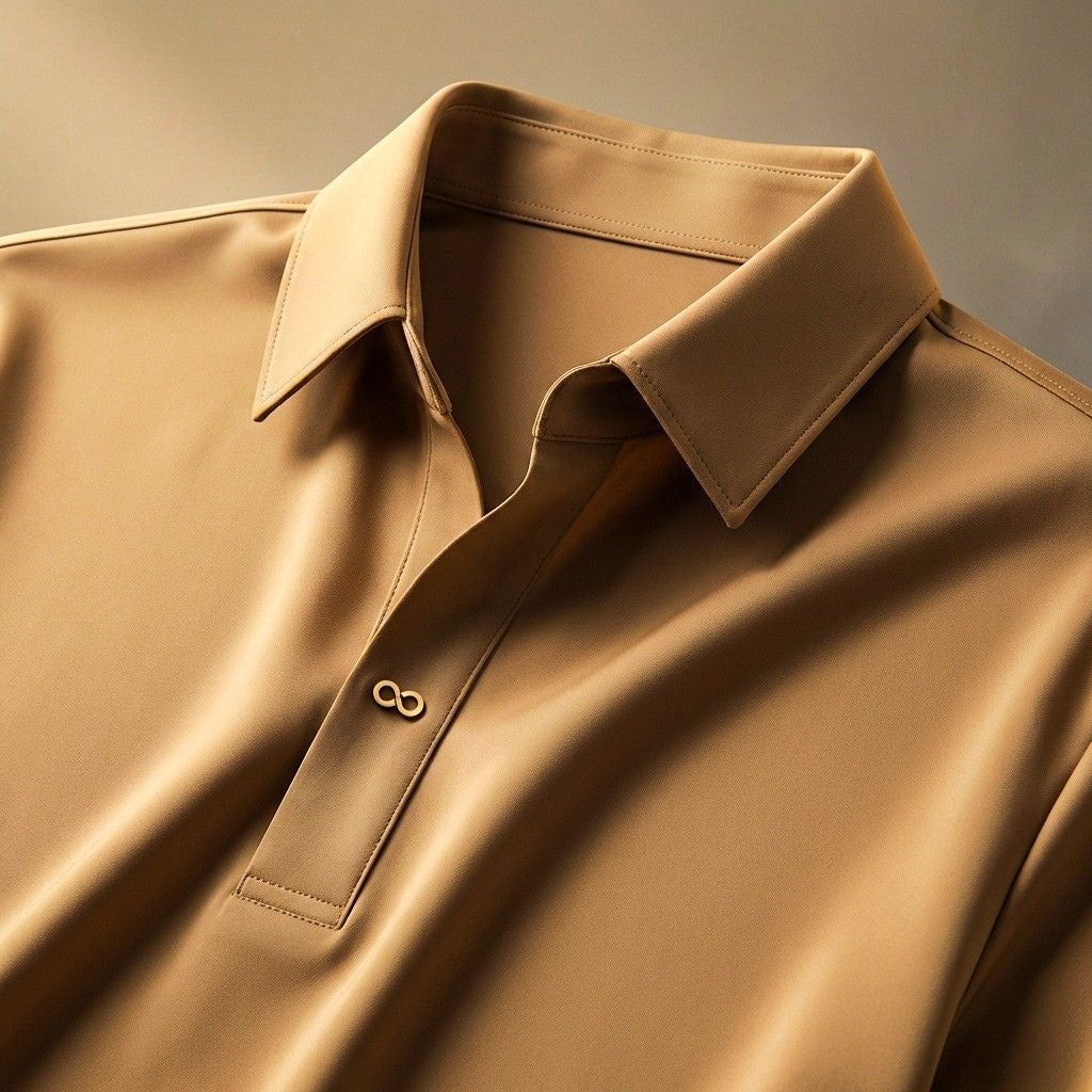 Men's silky fabric shirt and trousers set – Relaxed fit
