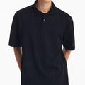 Men's Polo Shirt in Textured Knit – Structured Ribbed Finish